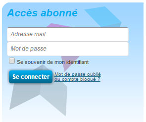 Ecran d'authentification