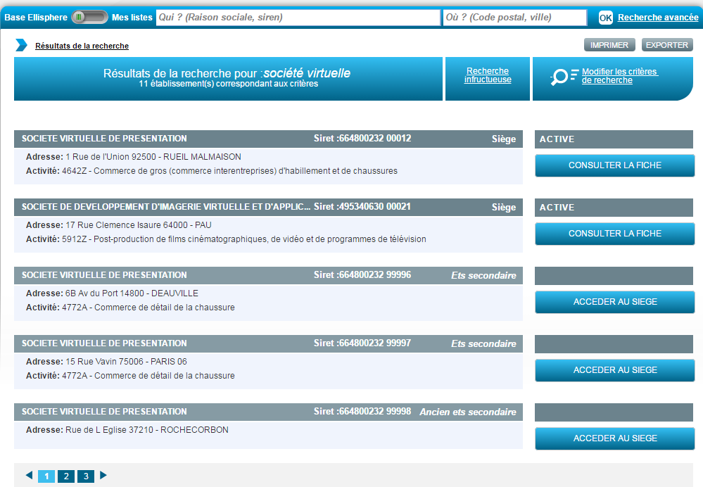 R&eacute;sultat de la recherche